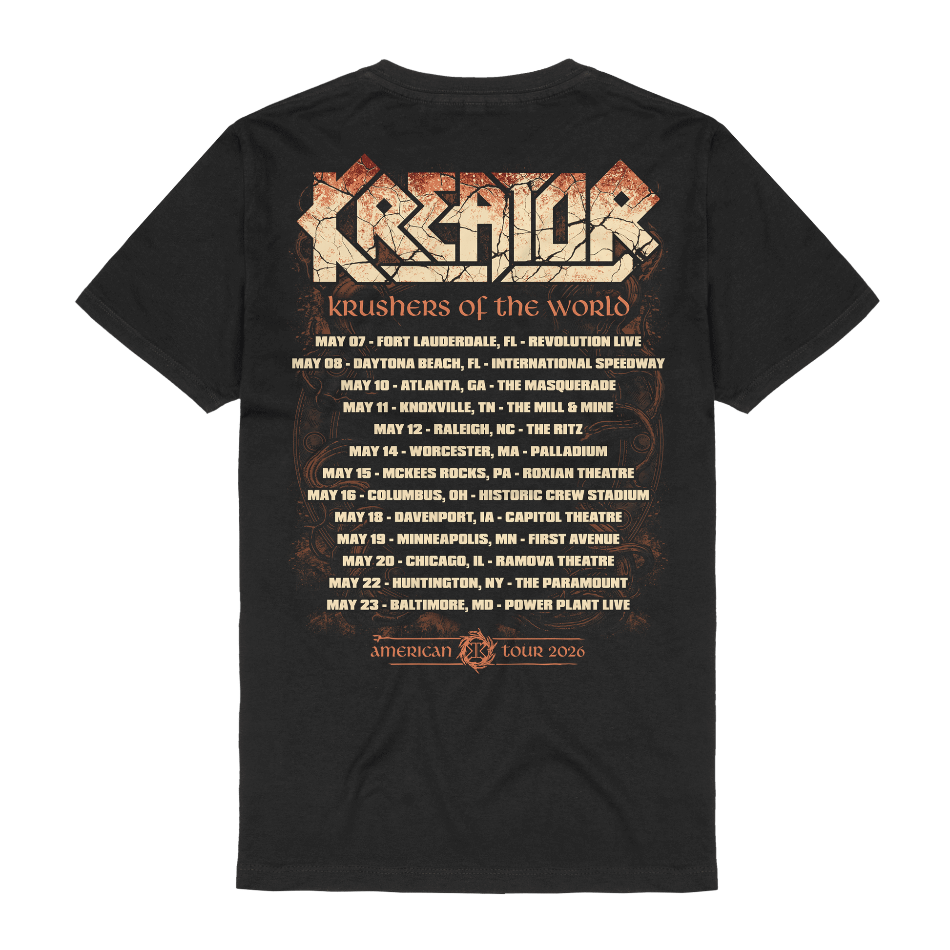 US Tour 2026 Shirt – Kreator US Store